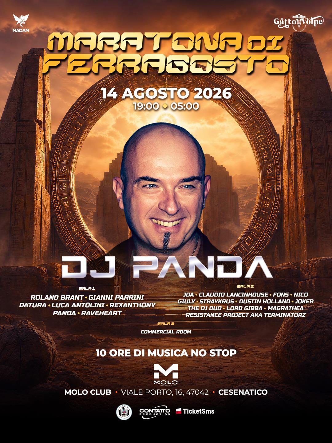 DJ Panda alla Maratona di Ferragosto